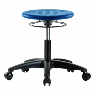 OEM Stool: Polyurethane, Ht Range 15 1/2 in to 20 1/2 in, 13 in Seat Wd, 13 in Seat Dp - Polyurethane Lab Stools