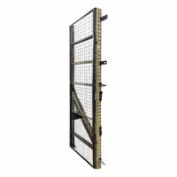 WIRECRAFTERS Aisle Guard Side Panel: 1 Bays, 33 in x 33 in x 144 in, 10 ga, Steel, Powder Coated (MPN BACK3612S)