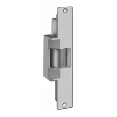 Combination cylindrical and mortise electric strike constructed of stainless steel. Operates on 24V input voltage with a heavy-duty performance rating. Designed for use with cylindrical and mortise locksets in access control systems, releasing the latch when power is applied.