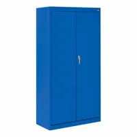 SANDUSKY Shelf Cabinet: 30 in x 18 in x 66 in, Swing Handle & Cam lock, 24 ga Panel Thick, Frame (MPN VF31301866-06)
