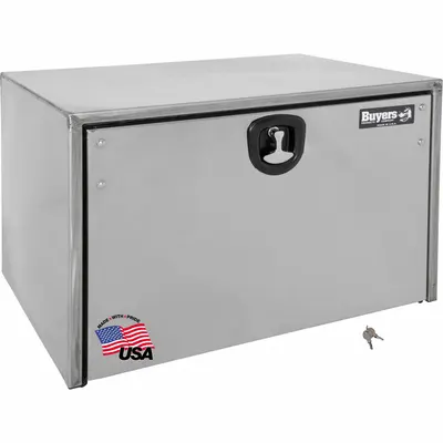 BUYERS PRODUCTS Truck Box: Underbody Truck Box, Single Drop-Down Door Door, 18 in Overall Dp - Single Drop-Down Door Boxes