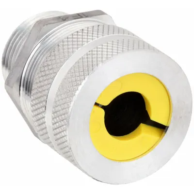 RACO Enhanced Rating Cord Connector: Aluminum, 1 in MNPT, 0.63 in to 0.75 in - Straight Hazardous Location Metallic Cable Grips