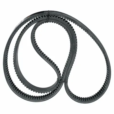 Dayton Banded Cogged V-Belt: 2/BX112, 2 Ribs, 115 in Outside Lg, 15/16 in Top Wd - BX Section Banded V-Belts