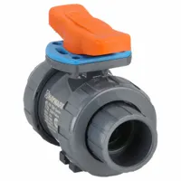 HAYWARD FLOW CONTROL Manual Two-Way Ball Valve: 1 1/2 in, PVC, Straight, 250 psi Max. Pressure (CWP) (MPN TBH1150ASTV0000)