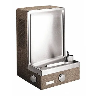 OASIS Drinking Fountain: On-Wall, 26 1/2 in Ht, Front Push Button/Side Push Button - On-Wall Single Drinking Fountains