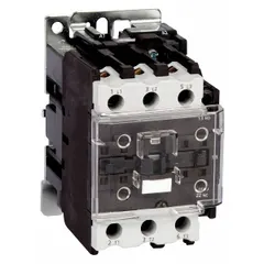 This non-reversing IEC contactor from Dayton features 3 poles and 3 normally open (NO) contacts, rated for 95 A with a 24V AC coil. It is used for switching power to motors, lighting, and other industrial loads in automation and HVAC systems. This model does not include integrated surge suppression.