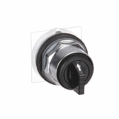 SCHNEIDER Short-Handled Selector Switch: 30 mm Panel Mount Size, 3 Positions - Selector-Switch Operators