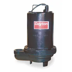 Three-phase effluent pump rated at 460V AC with a polypropylene impeller. Delivers 85 gpm flow rate at 10 feet of head and a maximum head of 109 ft. Switch not included. Suitable for transferring wastewater and effluent in sump pits, sewage systems, and dewatering applications where a 460V AC three-phase power supply is available.