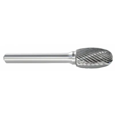 OEM APPROVED VENDOR Single-Cut Oval Bur, SE-6, 5/8" x 1" Head, 1/4" Shank - Single-Cut Oval Burs
