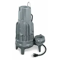 ZOELLER Sewage Ejector Pump: Cast Iron, Single Phase, 1/2 hp, 115V AC, 2 in Max. Dia. Solids, 60 Hz (MPN 292-0002)