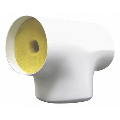 OEM APPROVED VENDOR Fiberglass Tee Insulation, Slit, 2 in Thick, 1-1/4 in ID, TEE424