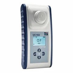 This LOVIBOND multiparameter colorimeter measures chlorine dioxide levels in water. It features a digital display and LED light source with 3% accuracy. Suitable for water testing in treatment and monitoring applications.
