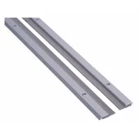 This silicone door astragal or meeting stile seals gaps between door edges and frames to block drafts, moisture, dust, and noise. It measures 8 ft in overall length by 1 in in overall width, comes in black, and is installed with a screw-in mounting style. Suitable for commercial or industrial door applications
