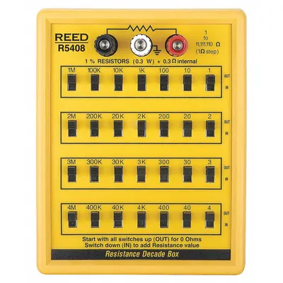REED INSTRUMENTS R5408 Resistance Decade Box - Decade Boxes