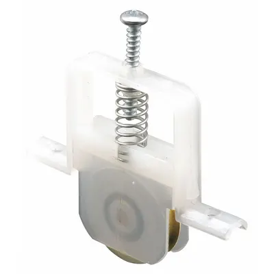 PRIME-LINE Roller Assembly, White, 6 13/32 in, B 695 - Screen Door Hardware