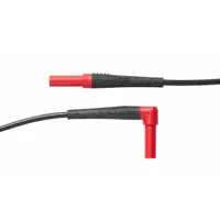 FLUKE Test Lead: Red and Black Test Leads with WearGuard™ Indicator and Straight to Angle Connectors (MPN TL324-RGB)