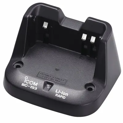 ICOM Single Unit Charger: Fits Icom, For F3001/F4001/T70A/V80 Series, 1 Radios Charged - ICOM-Compatible Chargers & Power Cords