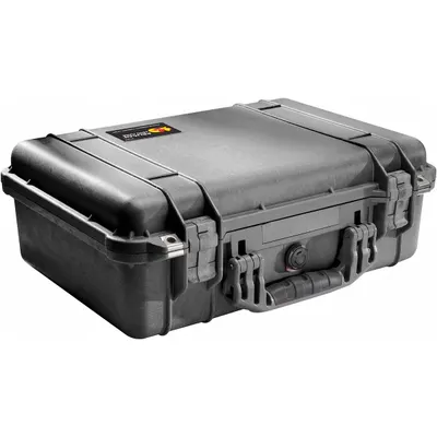 PELICAN 1500-005-110 Medical Hard Sided Case, Polypropylene, Black, 0-10 in - Medical Hard Sided Cases