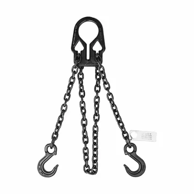 Dayton Chain Sling: 9/32 in Chain Trade Size, 80 Chain Grade, Sling Hook, Steel - Adjustable-Length Grade-80 Double-Leg Chain Slings