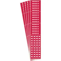 Pipe Marker: Breathing Air, Red, White, Fits 3/4 in and Smaller Pipe O.D., 3 Pipe Markers, 5 PK (MPN 7335-3C-PK)