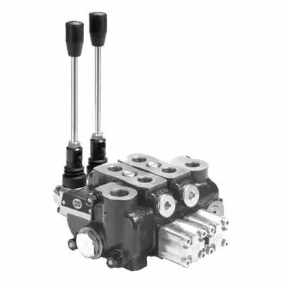 HYDRO CUSTOM Hydraulic Directional Control Valve: Four-Way / Four Positions - Stack Valve Working Sections