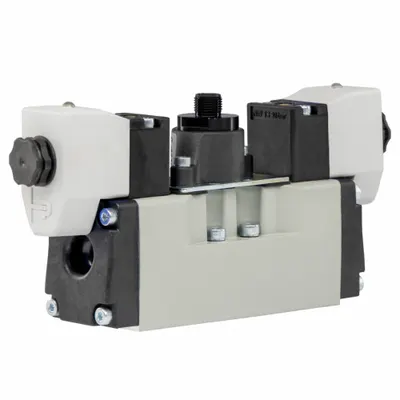 PARKER Solenoid Air Control Valve: Four-Way / Two-Position, 5599-1, Single Solenoid - Parker H Series Directional Control Valves