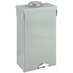 Main lug load center rated 60 A, 208Y/120/240V AC, 3-phase, with a 65kA short-circuit current rating. Provides 3 spaces and 0 tandem breaker capacity. Includes a surface cover for outdoor installations. Used for power distribution in subpanels where a main breaker is not required.