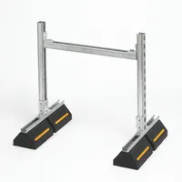 DURA-BLOK Duct Support Block: Rubber Base, Electroplated Cast Iron, 38.75 in Overall Lg (MPN DB4124DS)