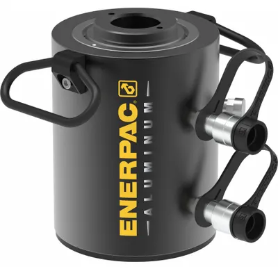 ENERPAC Hollow Hydraulic Ram: 60 ton Nominal Capacity, 2 in Nominal Stroke Lg, 2.13 in - Lightweight Hollow Rams