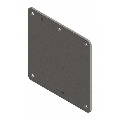 HOFFMAN Wireway Closure Plate: 2 1/2 in Wd, 2 1/2 in Ht, 3 7/8 in Lg - End Caps for Dust-Tight Wireways