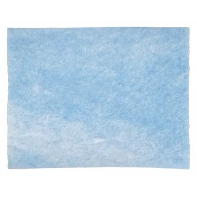 OEM Air Filter Pad: 16 in x 25 in x 1/2 in, Polyester, Blue/White - General Use Pads