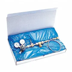 This cascade kit is designed for use with SAR compressors and ambient air pumps to supply breathing air. It includes a regulator and features CGA 46 Male fittings. Typical applications include providing respiratory air in industrial environments where multiple users require a continuous air supply.