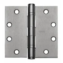 Full mortise-mount butt hinge with 1-3/4 in leaf width, constructed from brass and equipped with ball bearings for smooth operation. Suitable for heavy-duty door applications in commercial and industrial settings. Non-removable pin design.