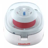 Benchtop mini-centrifuge with fixed rotor for 8 x 1.5 to 2 mL microliter tubes or PCR plates. Fixed speed control, non-refrigerated, non-programmable, no display. Operates on 100/240V. Used for quick spin-downs and sample preparation in laboratory settings