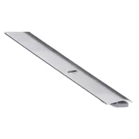 Door astragal designed to seal the gap between pairs of doors, reducing air, light, and sound infiltration. Features a stainless steel flange for corrosion resistance and an EPDM insert for weather sealing. Commonly used on commercial entry doors in industrial facilities, warehouses, and office buildings