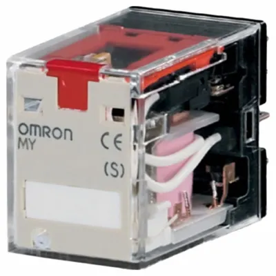 OMRON General Purpose Relay: Socket Mounted, 200/220V AC, DPDT, 14 Pins/Terminals - Socket-Mounted Relays