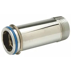 This ZURN tailpiece assembly is a brass component used to connect a toilet flush valve to the water supply line. It measures 3 3/8 inches in overall width and is suitable for both commercial and residential toilet installations.