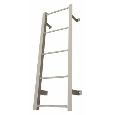 COTTERMAN Fixed Ladder: 4 ft Overall Ht, 21 in Overall Wd, Steel, 300 lb Load Capacity - Fixed Ladders