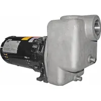 Centrifugal Pump: Self-Priming, 208-230/460V AC, 82 ft Max Head, 1 1/2 in Compat Intake and Disch