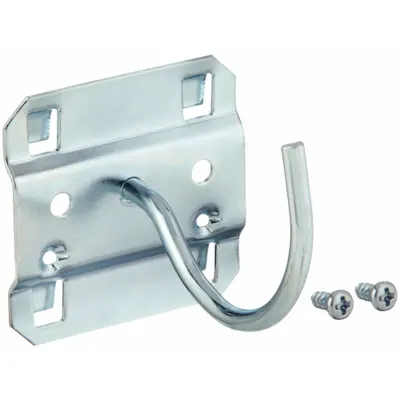 OEM Curved Pegboard Hook: 2 7/8 in x 2 1/4 in - Hooks for Square-Hole Pegboard