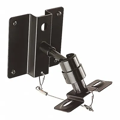 VIDEO MOUNT PRODUCTS Speaker Mount: Max. 10 lb, Fixed, 180° Swivel, 180° Down, Powder Coated - Full Motion Television Mounts