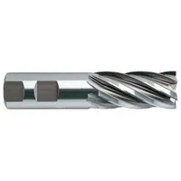 YG-1 Square End Mill: High Speed Steel, 6 Flute, 11/16" Mill Dia, 11/16" LOC, 3-3/4" OAL (MPN 07099)