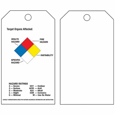 BRADY 99105 Polyester Safety Tag