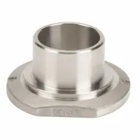 Metal Pipe Elbow: 2 in x 2 in, Flange x Socket, Flange, 316 Stainless Steel (MPN M200SWFSS)