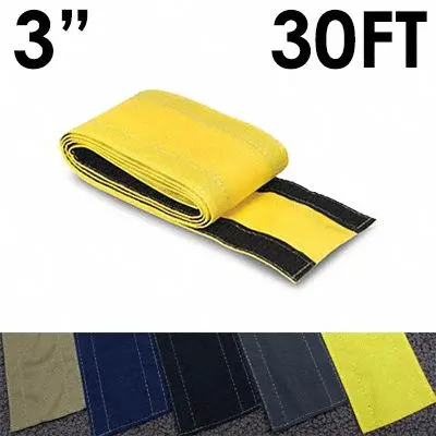 ELECTRIDUCT Cable protector: 3 in Overall Wd, 30 ft Lg, Nylon - Fabric Hook-and-Loop Cable Floor Covers