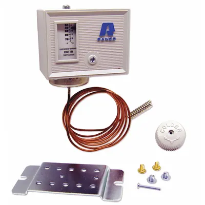 RANCO Refrigeration Control: Temp Control, 25°F to 75°F, SPST, Opens on Rise - Refrigeration Temperature Controls
