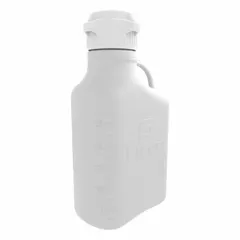 APPROVED VENDOR 6.9 L Rectangular Carboy with Spigot, White, 83 mm Screw Closure