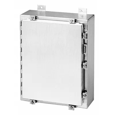 HOFFMAN Enclosure: Aluminum, 20 in x 16 in x 6 in, NEMA 12/3R/4/4X, Solid Cover - Aluminum Enclosures