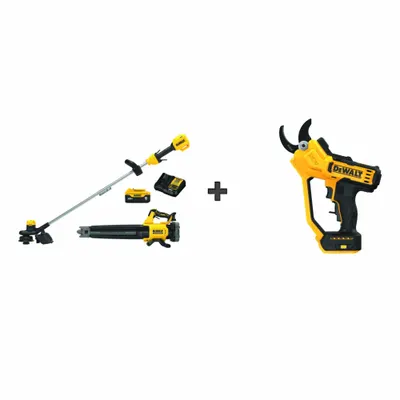 DEWALT Combo Kit: 20V MAX*, Pruner, 125 mph Blower Max Air Speed, 450 cfm Blower Air Flow - Outdoor Equipment Combination Kits