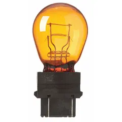 3157NA-10PK Amber S8 Wedge Base Lamp, 14V AC, Double Filament